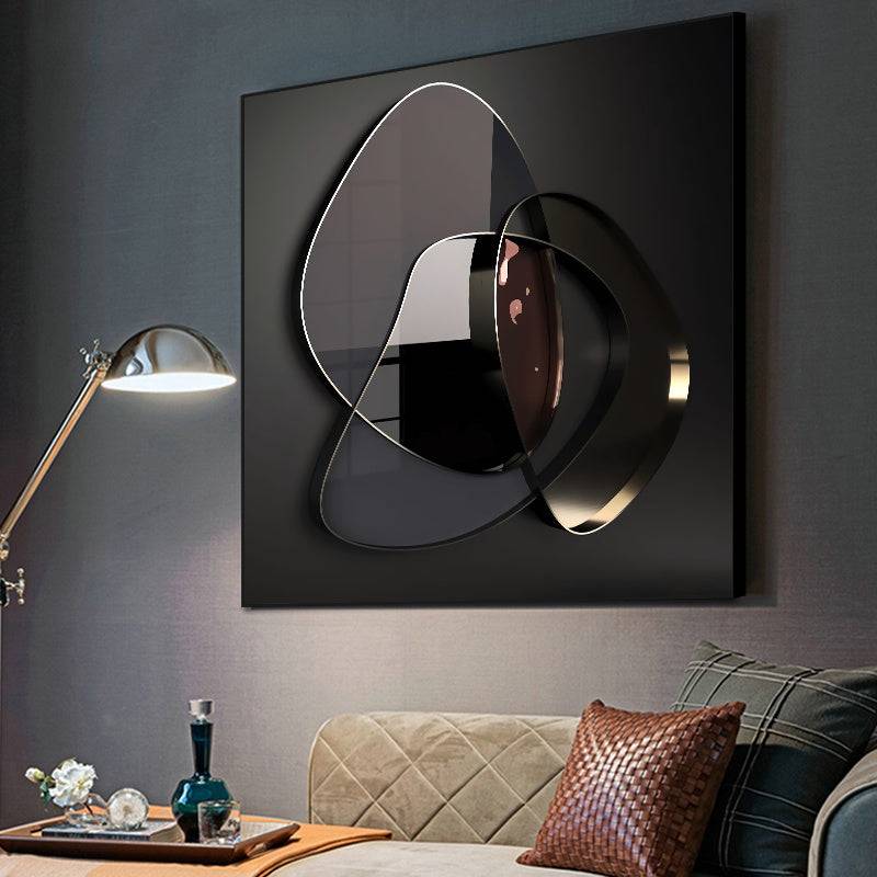 Enhance your home decor with Modern Abstract 3D Metal Wall Art Canvas Painting. Unique, stylish design for a contemporary, artistic touch.