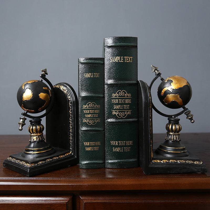 Add a touch of rustic charm with these American Country Retro Creative Bookends Office Ornament Decor Perfect for your office or home decor, combining style and function.