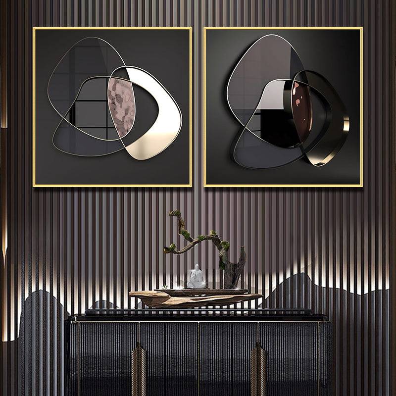 Enhance your home decor with Modern Abstract 3D Metal Wall Art Canvas Painting. Unique, stylish design for a contemporary, artistic touch.