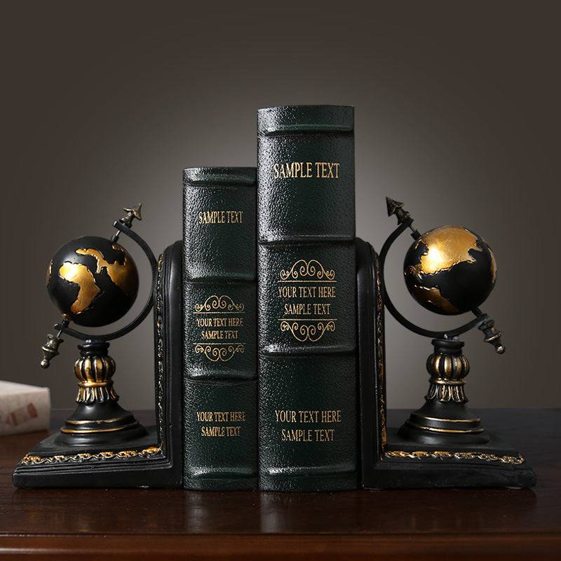 Add a touch of rustic charm with these American Country Retro Creative Bookends Office Ornament Decor Perfect for your office or home decor, combining style and function.