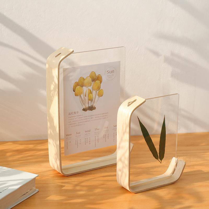 Create a stunning display with our DIY Acrylic Wooden Photo Frame Herbarium Calendar. Perfect for showcasing memories, plants, and personalized decor!