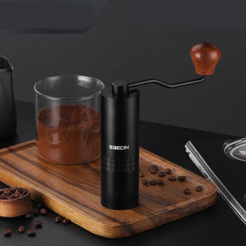 "Manual Coffee Grinder for Home Brewing, Fresh Grounds, Adjustable Grind Size, Perfect for Coffee Lovers, Durable, Portable, Ideal for Fresh Brews.