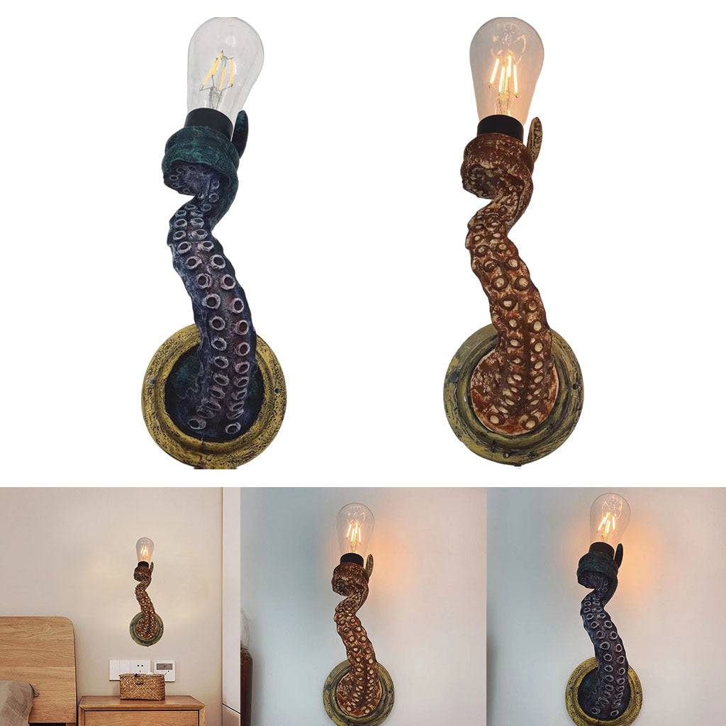 Add unique charm with this Retro Octopus Electric Light Tentacle Wall Sconce Lamp. Perfect for nautical-themed decor or quirky, vintage-inspired spaces.