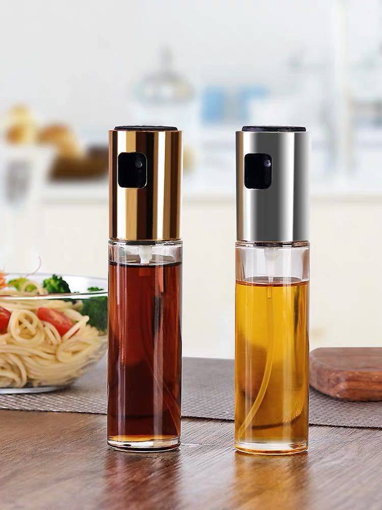 Shop the Glass Oil and Vinegar Spray Bottle for precise kitchen use. Perfect for controlled oil and vinegar dispensing, enhancing flavor and cooking efficiency.